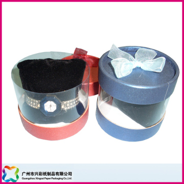 Round Display Box with PVC Body (XC-1-049)