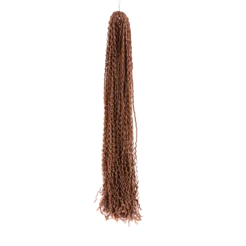 High Quality Black Women Synthetic Wigs Micro Straight Curly Knot Zizi Braid Hair