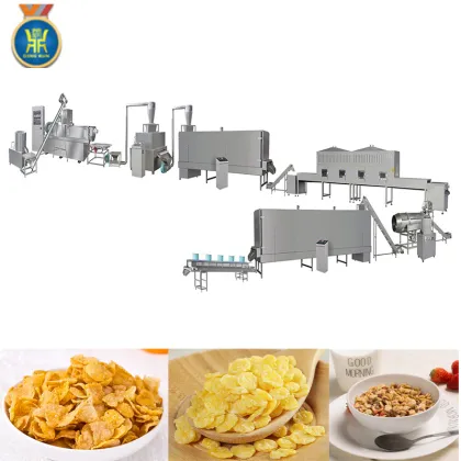 Ligne de production de corn flakes production making machine equipment