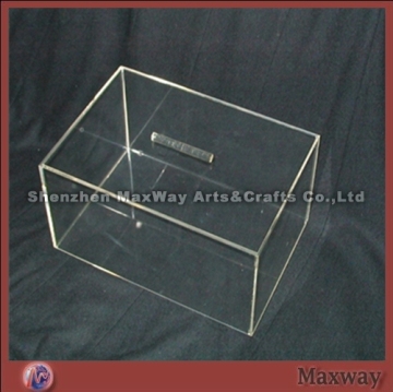 Transparent acrylic cosmetic container box