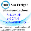 Shantou Global envío a Inchon