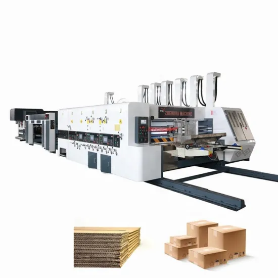 Customized ZH FFG Flexo Printer Slotter Die-Cutter Folder Gluer In-Line Machine for Corrugated Box