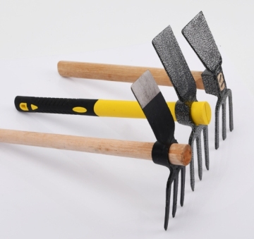 Custom Agricultural Carbon Steel Double Three-Tooth Hoe