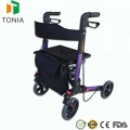 Elderly home care rollator walker with walking aid