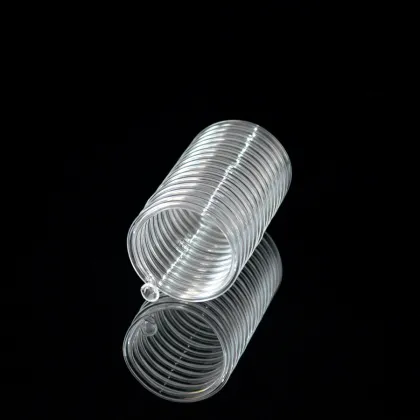 HF Clear Spiral Quartz Glass Tube Condenser Coil for Chemical Industry