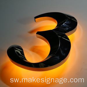 Aluminium 3D LED Ishara za barua