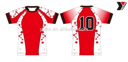 Specialized 100% polyester custom rugby Football jersey wear