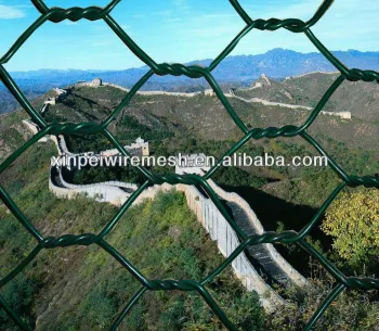 Hot sale!!! Superior quality PVC coated hexagonal woven wire mesh