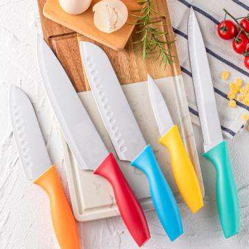 Razor Sharp High Carbon Stainless Steel Kitchen Chef Knife Set with Ergonomic Handles