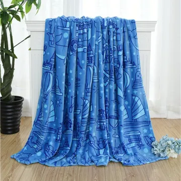 Fleece Blanket OEM Super Soft 100% polyester Flannel Winter throw blanket Super Soft blanket