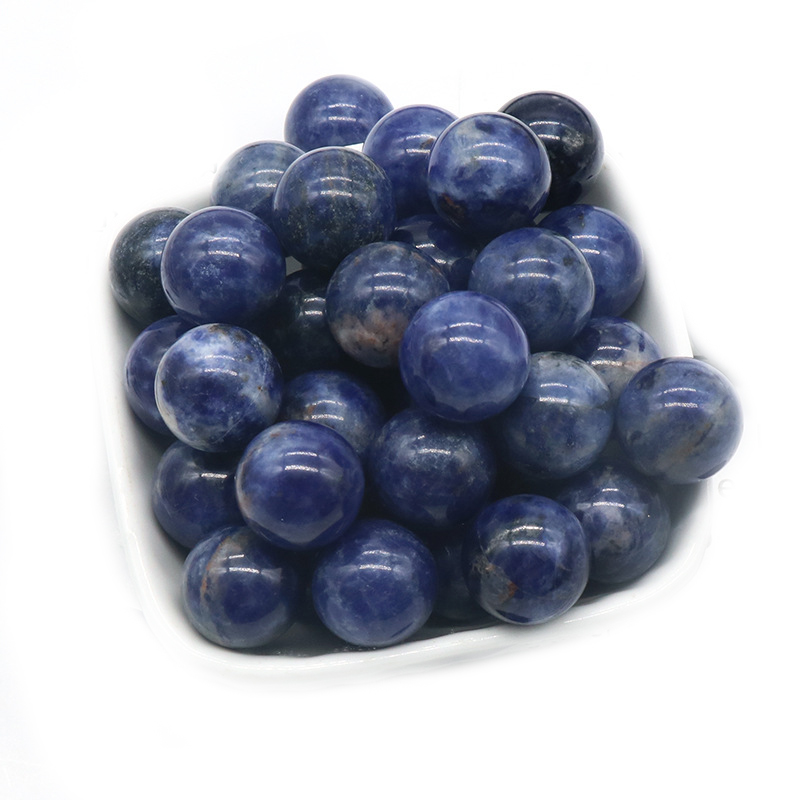 Boules de chakra de sodalite de 20 mm pour le soulagement du stress Méditation Équilibrant la décoration de la maison