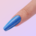 3D solid bule stripe false nail kit