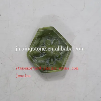 decorative jade /decorative stones /home decoration green marble /Heart-Shaped Stone Decorations