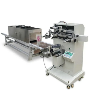 Cylindrical Serigraphy Screen Printer with UV Curing Oven