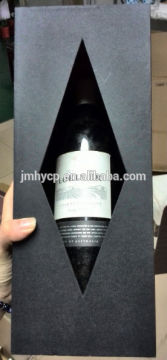 new design single bottle carrier cardboard box wine