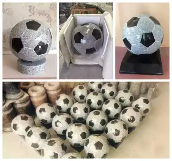 High quality ballon sculpture en granit pour le Coupe du monde