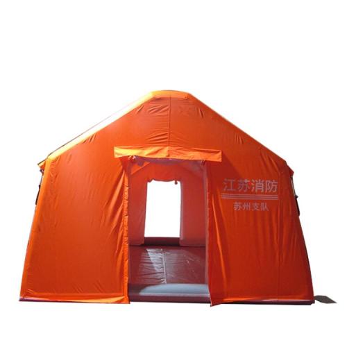 Orange Oxford Quick Deployment Inflatable Tent