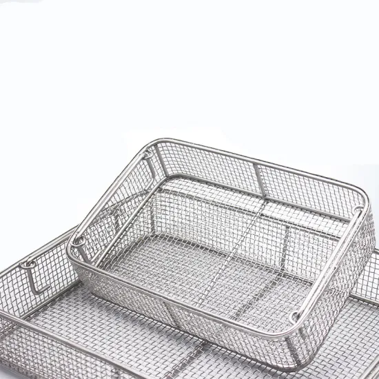 Custom Stainless Steel Sterilization Basket for Disinfection and Storage