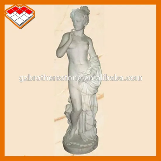marble stone beautiful naked woman statue