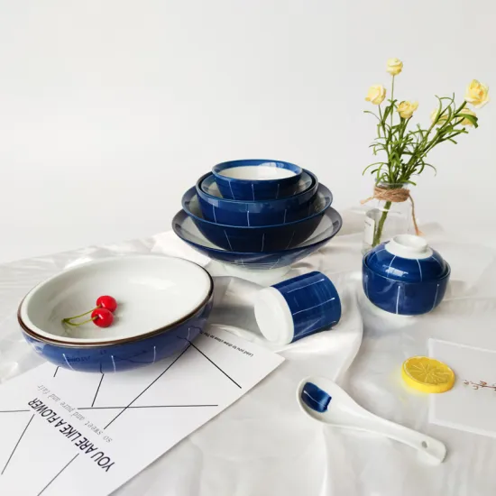 japanese style noodle bowls soup bowl porcelain rice bowl