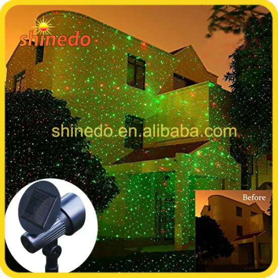 Christmas decoration RGB led solar stick laser fairy light for garden lawn outdoor