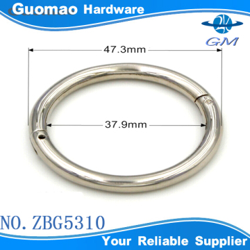 zinc alloy metal type round O bag ring