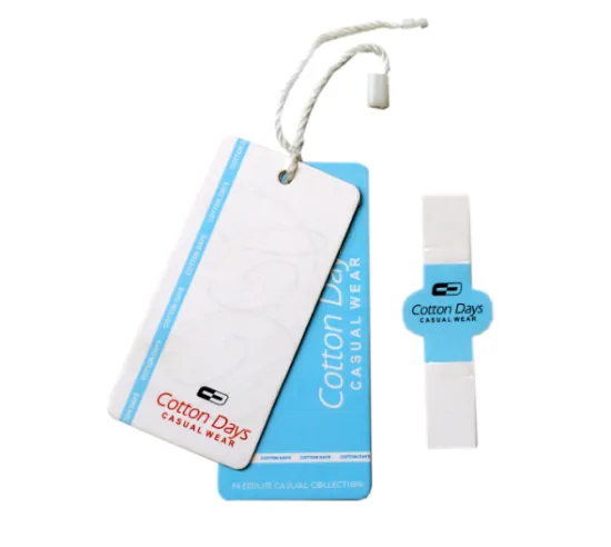 Luxury recycled clothing string paper hang tag