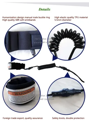 Durable Surfboard Leash for Surfing - Yonk Surf Leg Rope Knee Rope