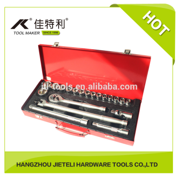 1/2"DR. 20PCS METAL CASE SOCKET SET HAND TOOL SET