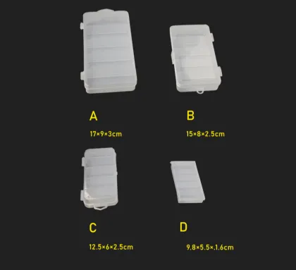 Wholesale Fishing Lure Tackle Box Clear Plastic Accessories Box for Fishing Lures