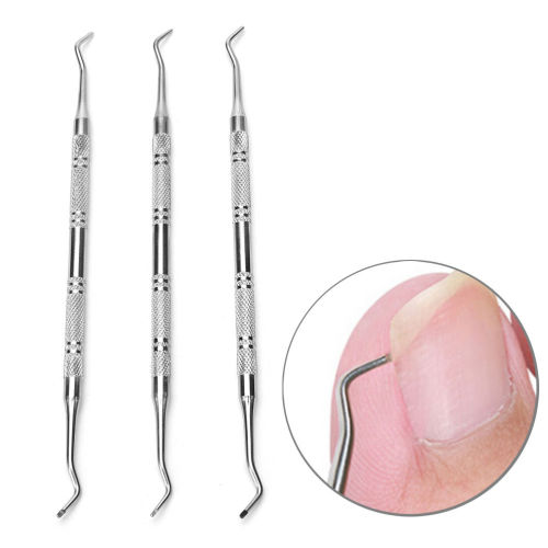 Nail Correction Lifter File Clean Installation Tool Double Ended Sided Pedicure Foot Nail Care Hook Ingrown Toe 1pc