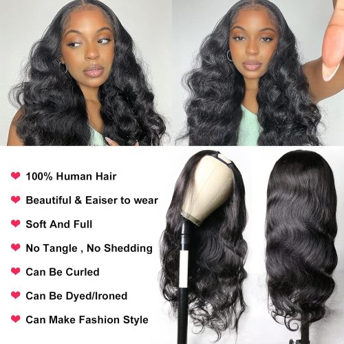 Body Wave U Part Wig For Women