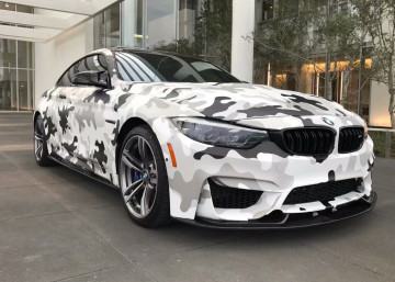 Digital Snow Camouflage PVC Vinyl Wrap