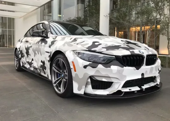 Digital Snow Camouflage PVC Vinyl Wrap