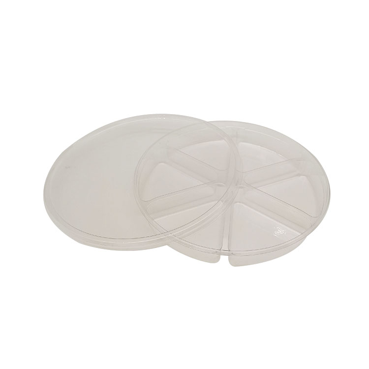 Transparent PET 6 Compartment Blister Insert Tray packaging