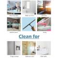 Bathroom shower glass squeegee cleaner window wiper