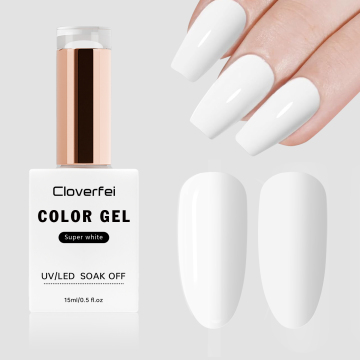 Piccio di gel in bianco e nero di pigmento per manicure francese (15 ml)
