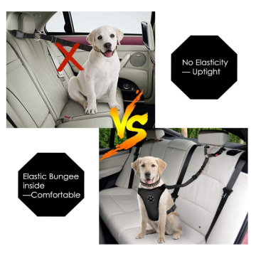 Elastic Bungee Dog Seat Belt Harness