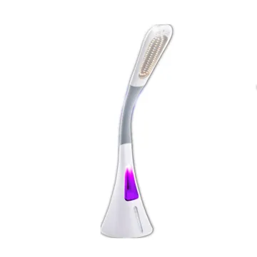 Gooseneck Dimmable Led Desk Lamp With Bladeless Fan And Usb Port