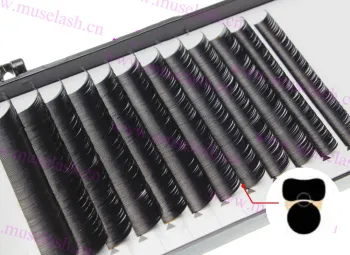 Newest Ellipse flat eyelash softness cashmere eyelash extension with custom LOGO