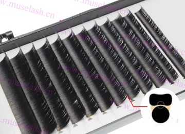 Newest Ellipse flat eyelash softness cashmere eyelash extension with custom LOGO
