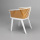 Italian Design Solid Ash Secreto Fabric Armchair