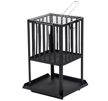 Iron Wood Burning Fire Pit with Small Transport Volume and Logo