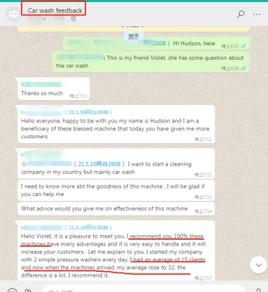 Optima Mobile Portable High Pressure Steam Jet Car Wash