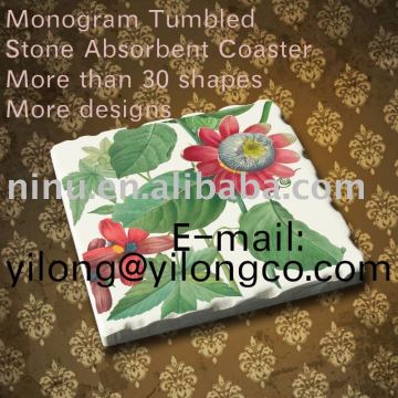 YIMCC467 tumbled stone coaster