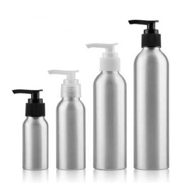 In Stock Metal Shampoo Bottles: 30ml-500ml Cosmetic Aluminum Bottles with Pump
