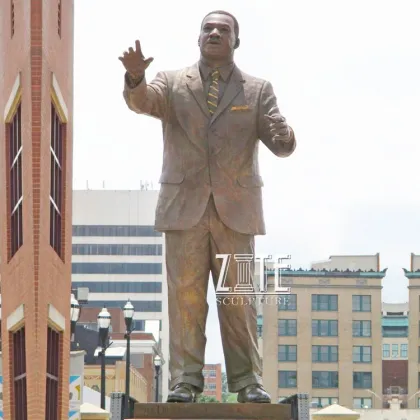 Outdoor Garden Metal Bronze Martin Luther King Sculpture
