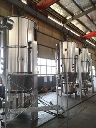 FL-200 PLC control fluidized bed granulator machine