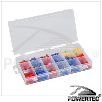POWERTEC 300pcs Terminals & Connector set with plastic box
