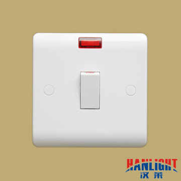 uk type 20A 1 gang 2 way switch with neon